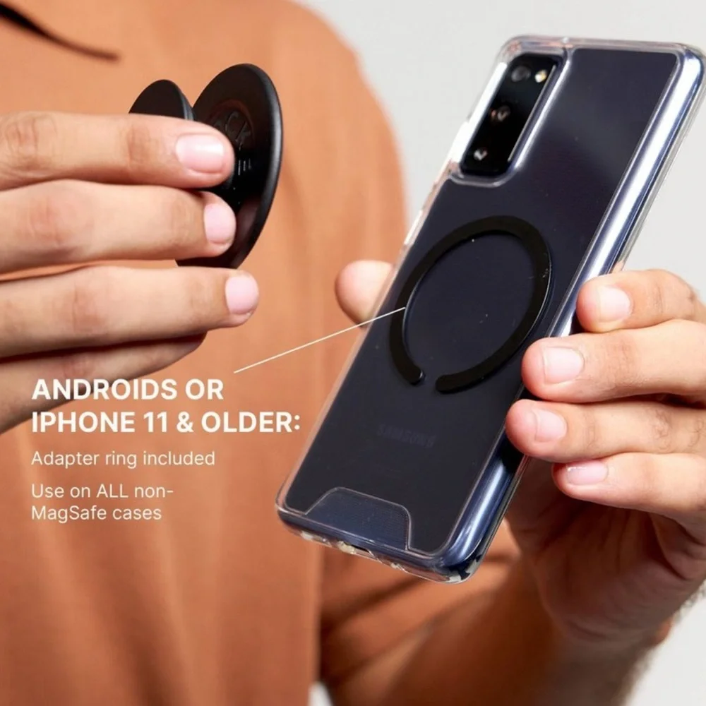 PopSockets Magnetic Phone Grip with MagSafe, Enamel Flamingo